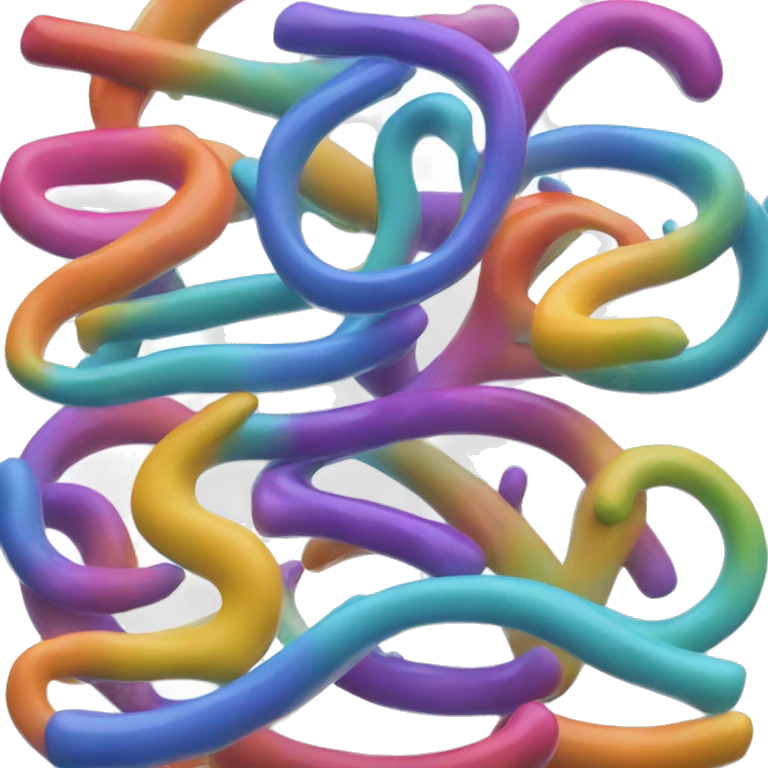 letter A 3D colors emoji