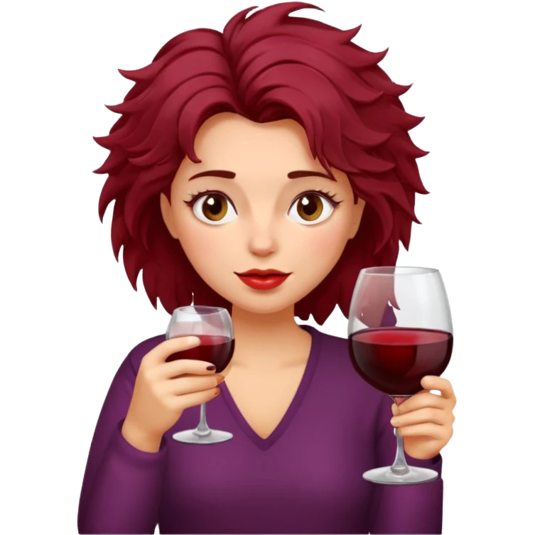 Mujer borracha emoji