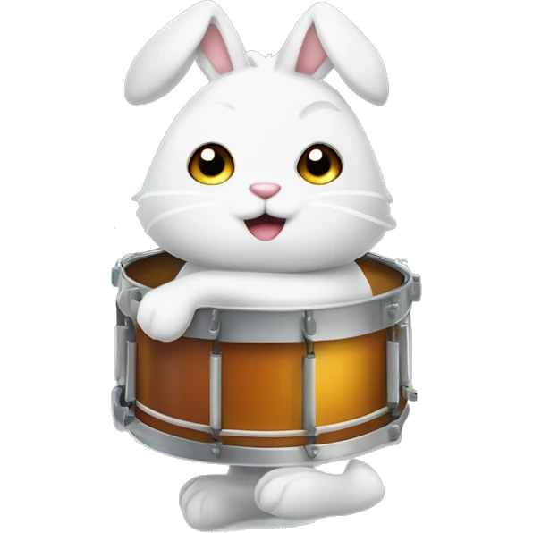Ein Kaninchen das die Zunge rausstreckt im Cartoon Stil mit Glitzer drum herum emoji