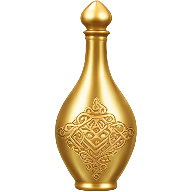 Gold genie bottle  emoji