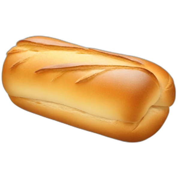 chat avec une baguette de pain emoji
