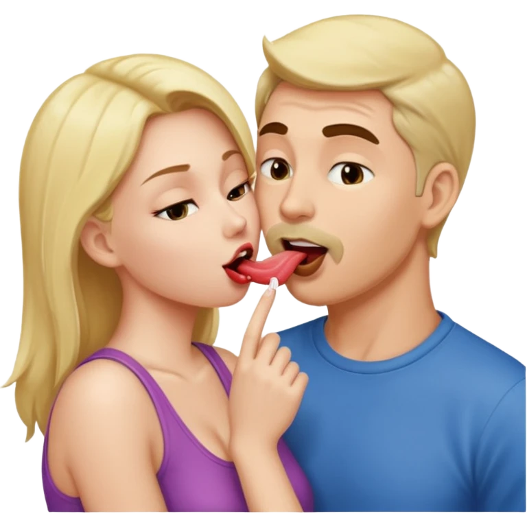 Man licking woman pussy emoji