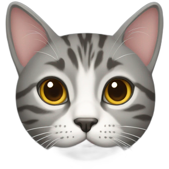 grey tabby cat emoji