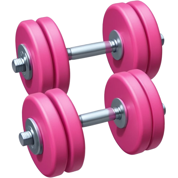pink dumbbell, single fitness weight emoji