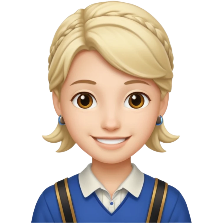 Europe styled student emoji