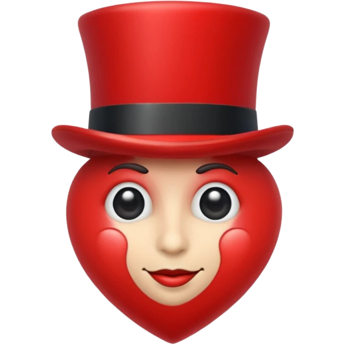heart with top hat emoji