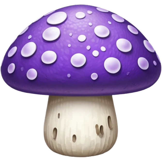 Purple and white mushroom  emoji