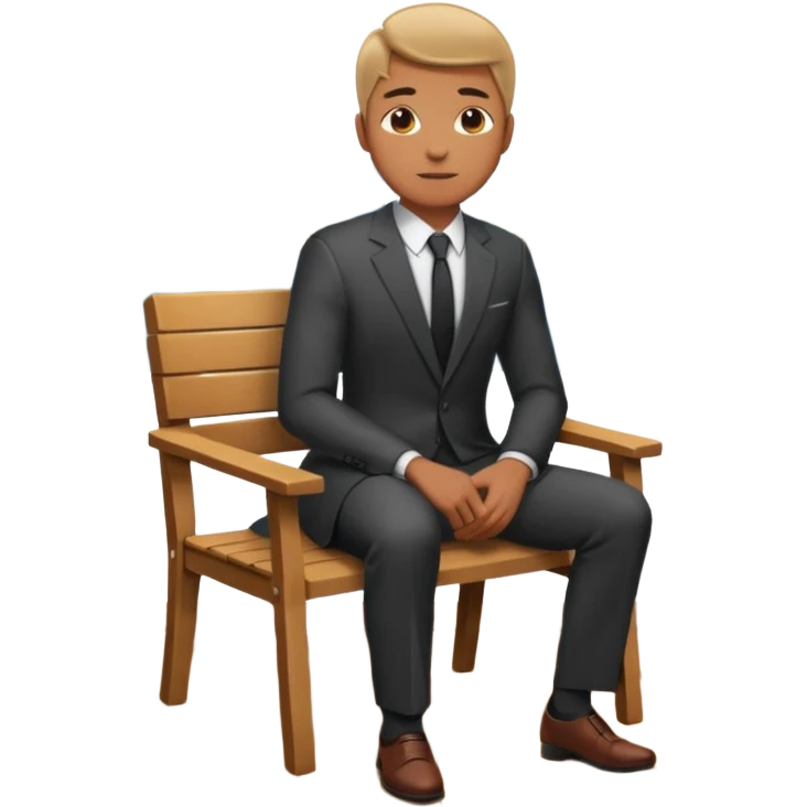 Man + chair + city view emoji