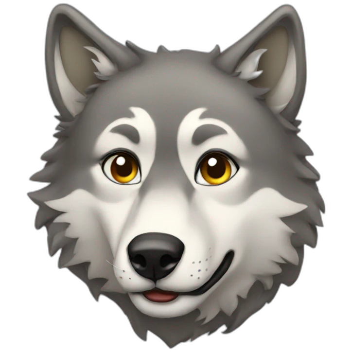 Female wolf emoji