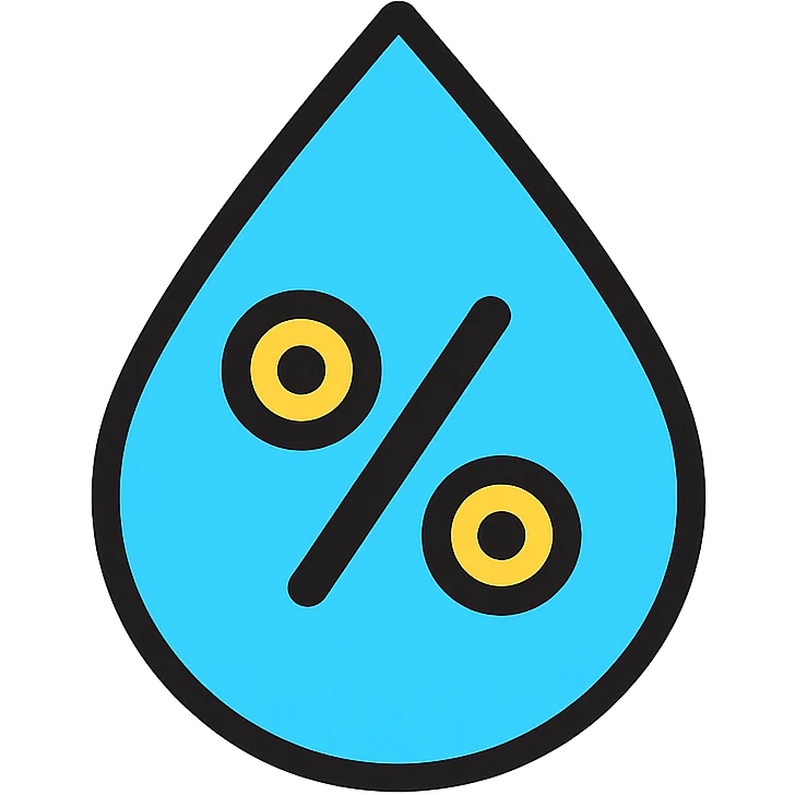 Humidity visual representation emoji