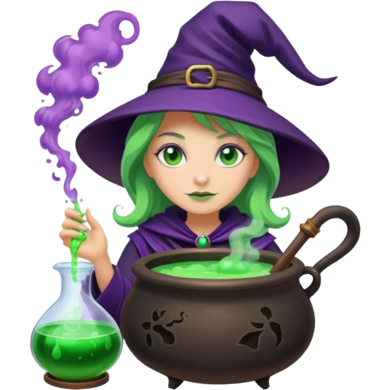green witch cooking potion emoji