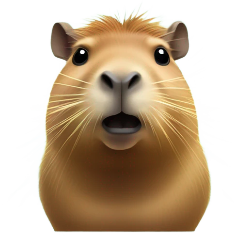 Capybara with laser eyes emoji