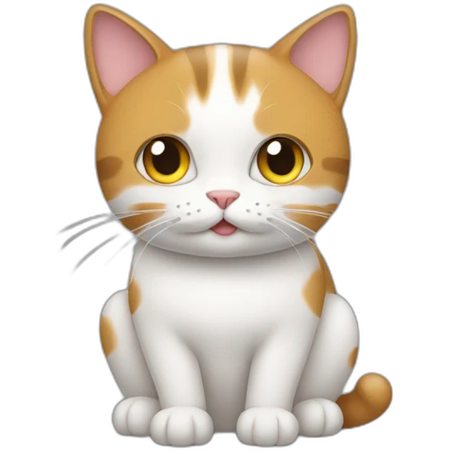 Cat with food emoji