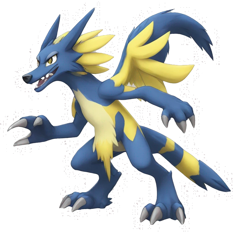 Lombax-Sergal-Zeraora-Nargacuga-Fakemon full body emoji