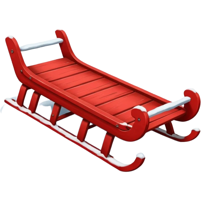 sled in snow emoji
