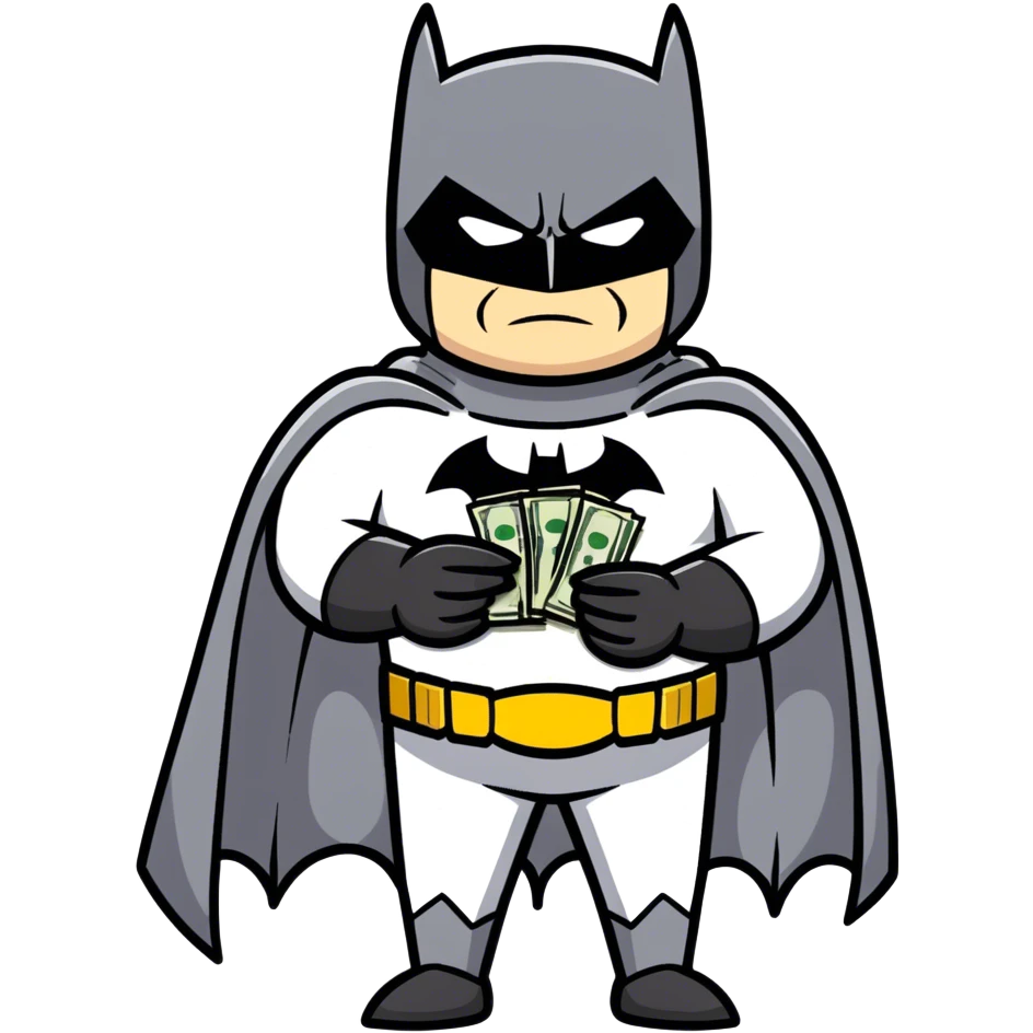 Batman with money  emoji