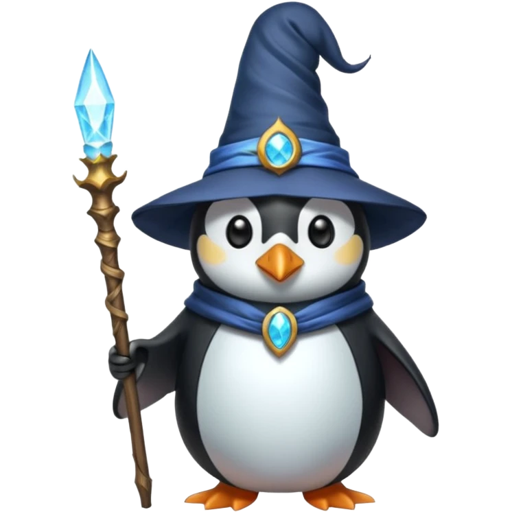 Penguin Wizard emoji