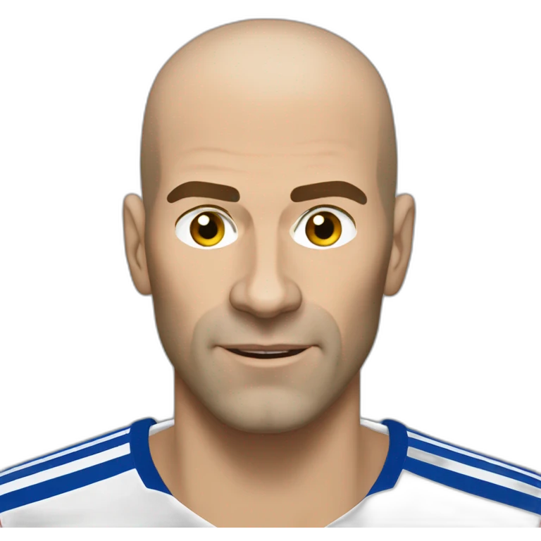 Zinedine Zidane realistic emoji