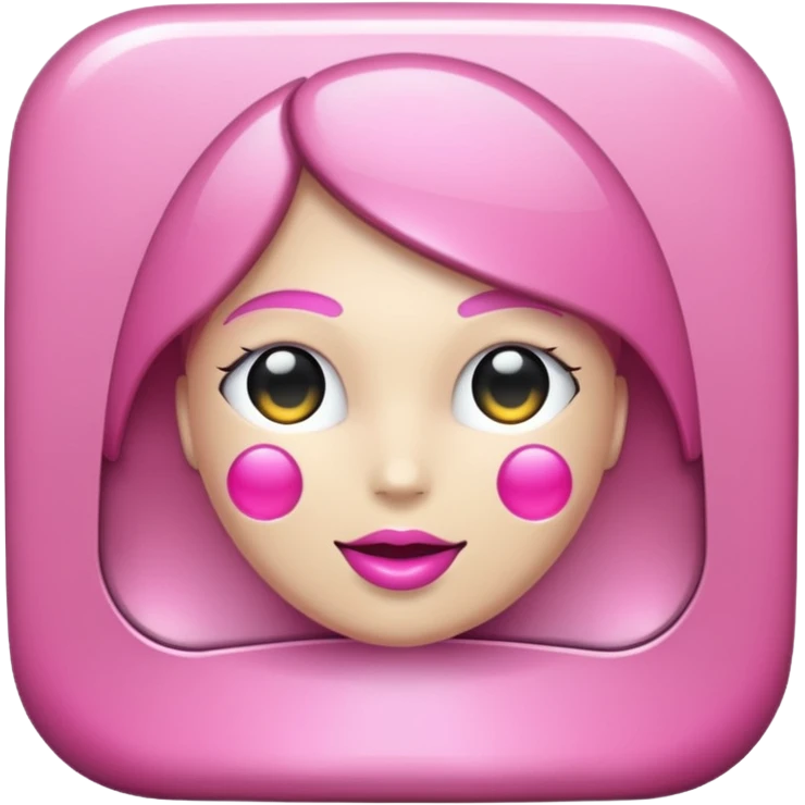 Pink lift emoji