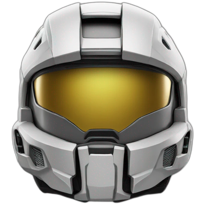 Halo helmet with the words JH emoji