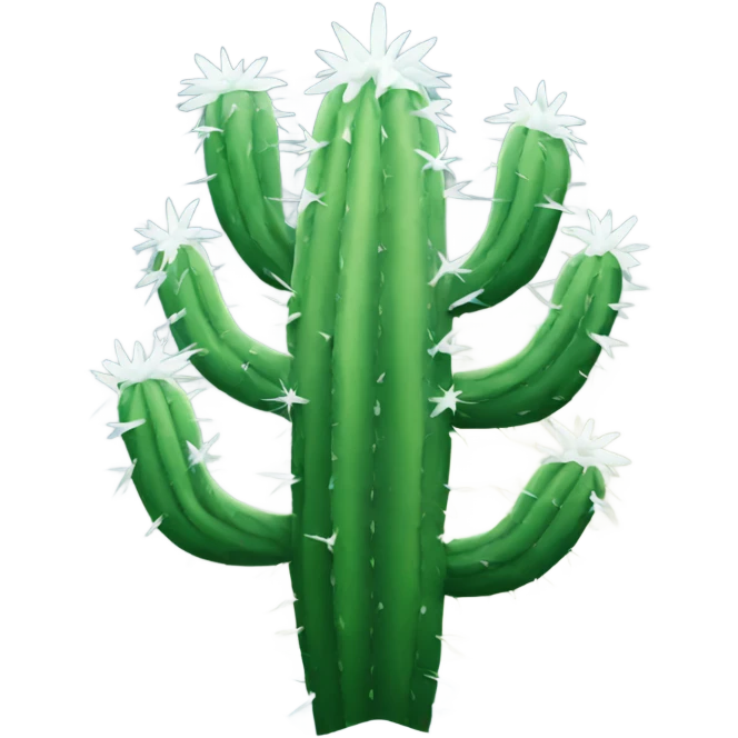 Snowy cactus  emoji