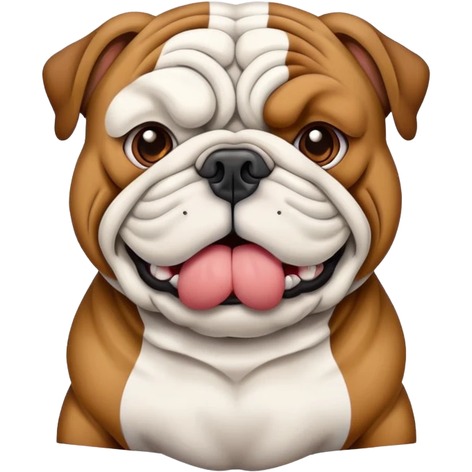bulldog choking emoji