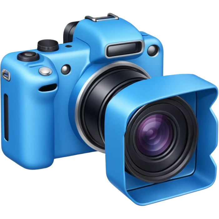 blue new camera with different angles emoji
