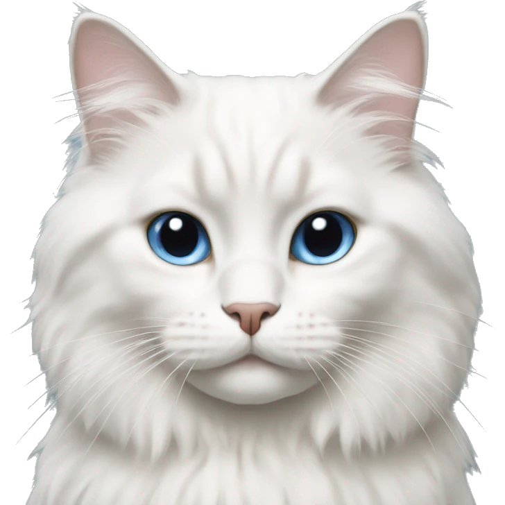 White ragdoll cat  emoji