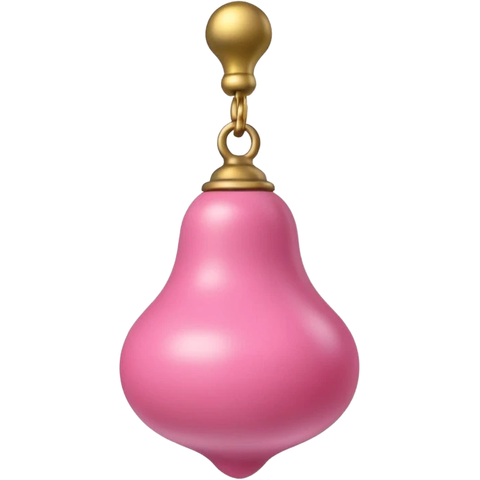 thick veiny skin-toned rod with bulbous bell-shaped pink top emoji