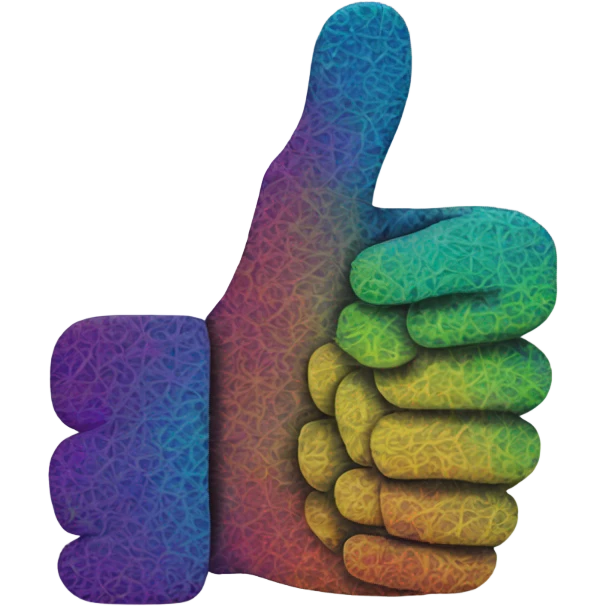 thumbs up fractal emoji