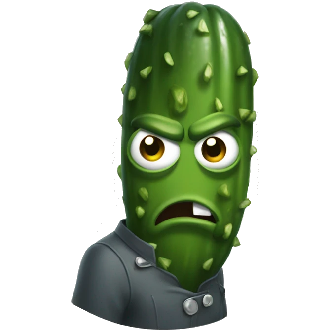 Angry pickle  emoji