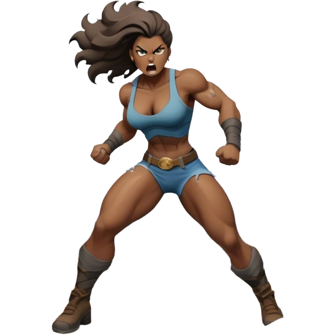 giant woman smashing the city emoji