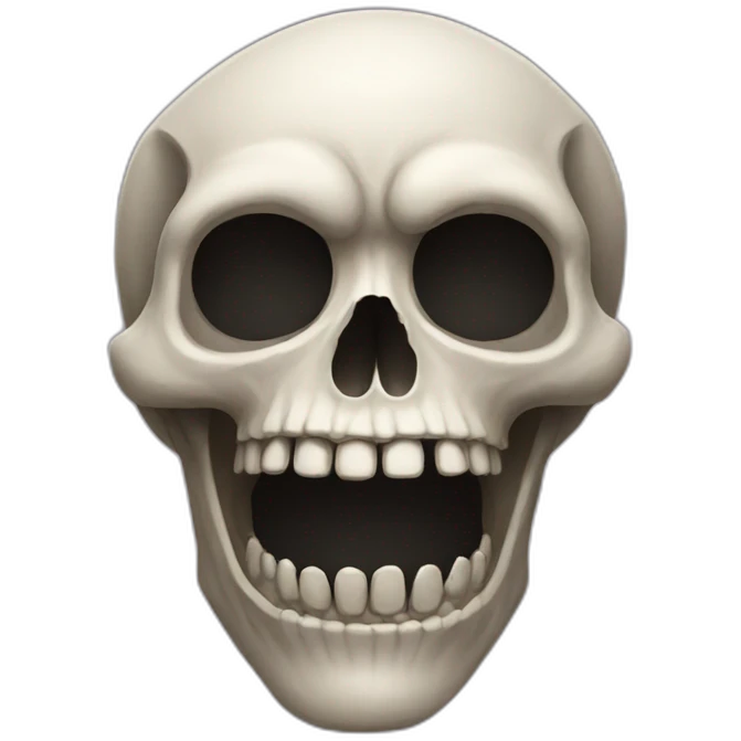 SCARY skull emoji