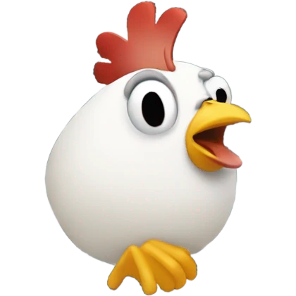 Chicken inside a cyclone emoji