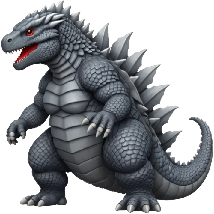 Grey Godzilla  emoji