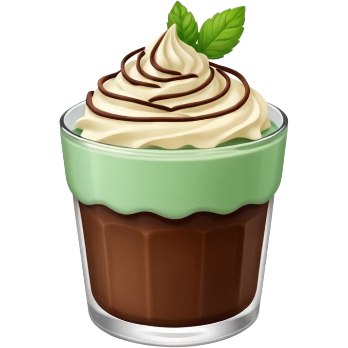 malteada de menta con chocolate emoji