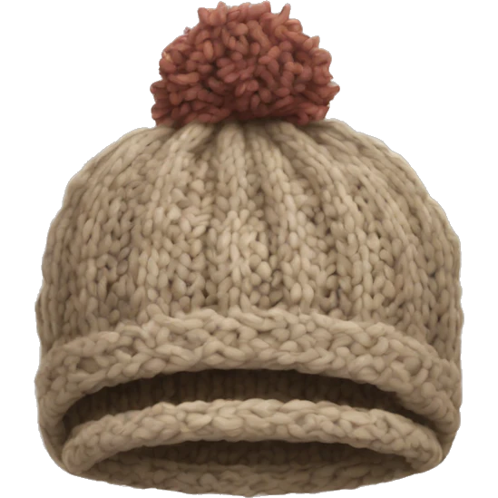 knit winter hat no person emoji