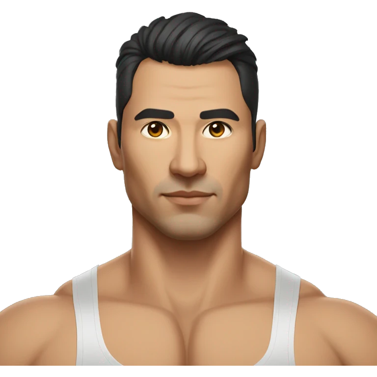 strong, stylish and ripped central asian man, portrait, nutrionist emoji