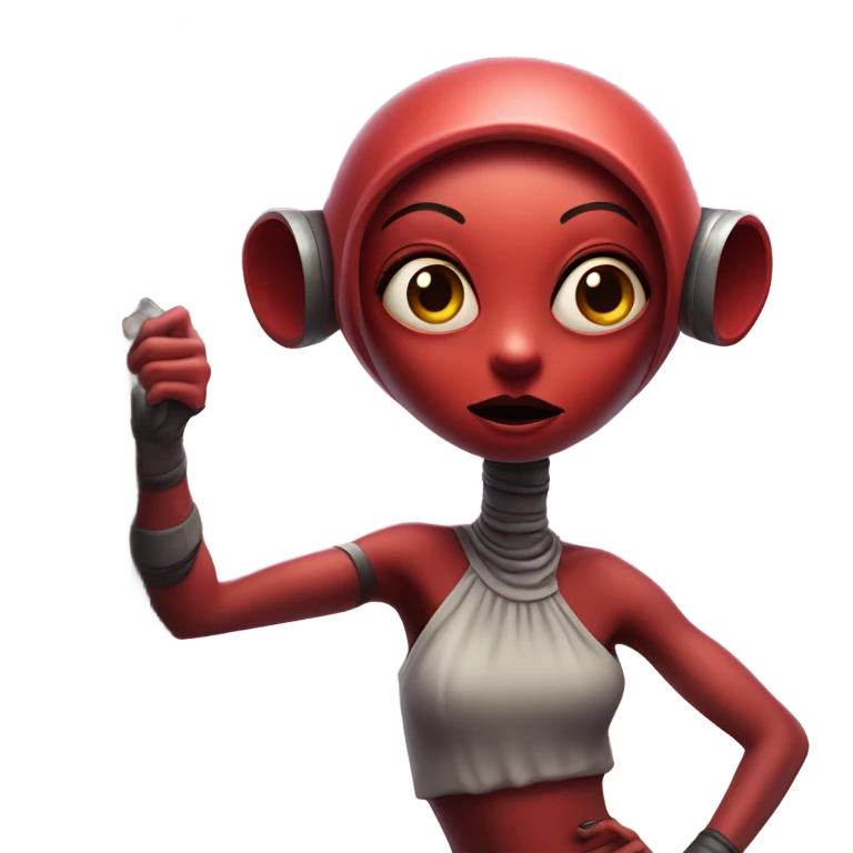 Martian woman  Pole dancer emoji