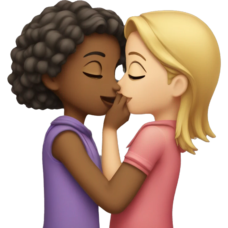 Girl kissing girl emoji