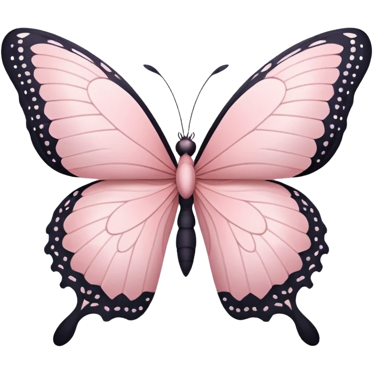 Flying pale pink butterfly emoji