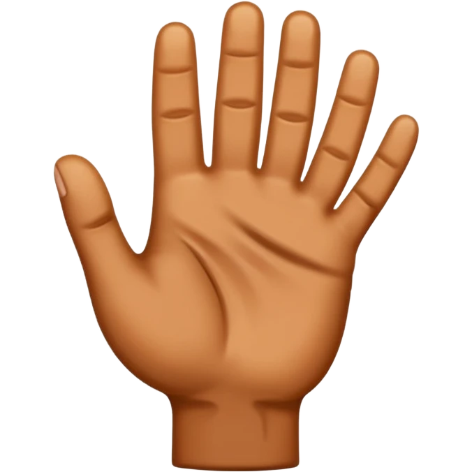 back of a hand gripping emoji
