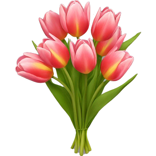 Tulip bouquet emoji