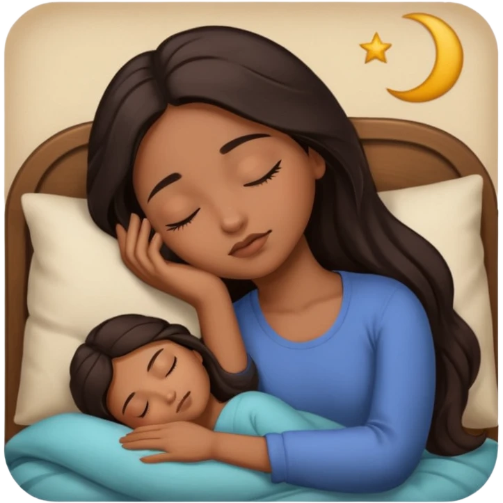 Morena dormindo emoji