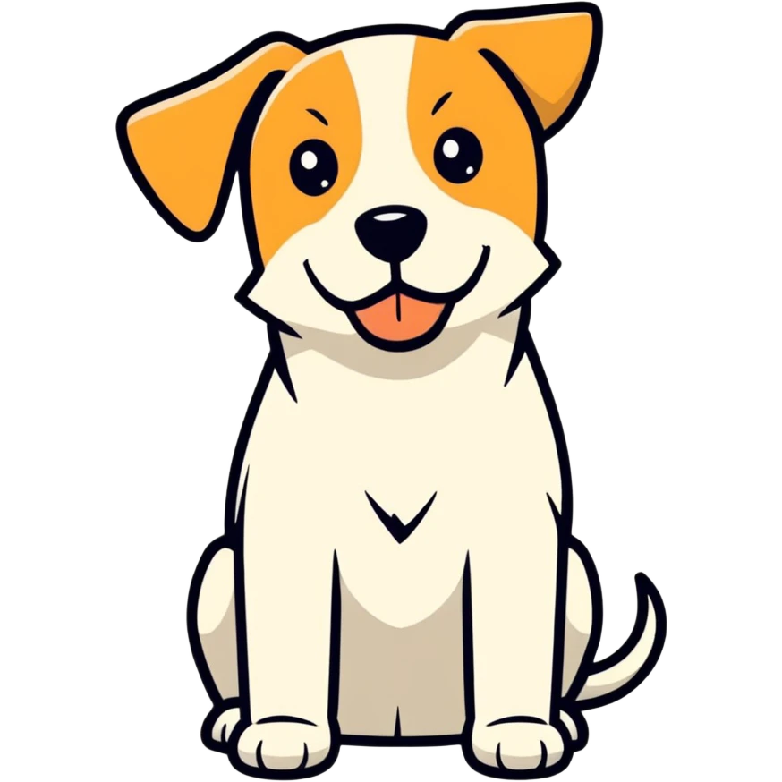 A dog with a side eye emoji