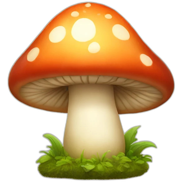 happy mushroom emoji