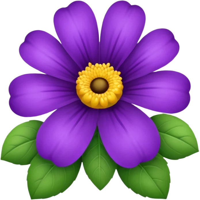 Violet flower emoji