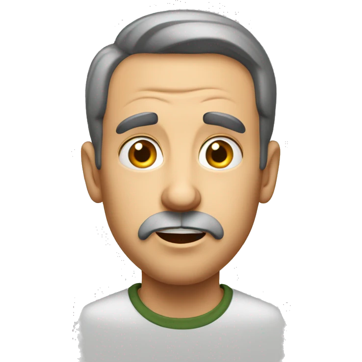 German man have a surprised  emoji