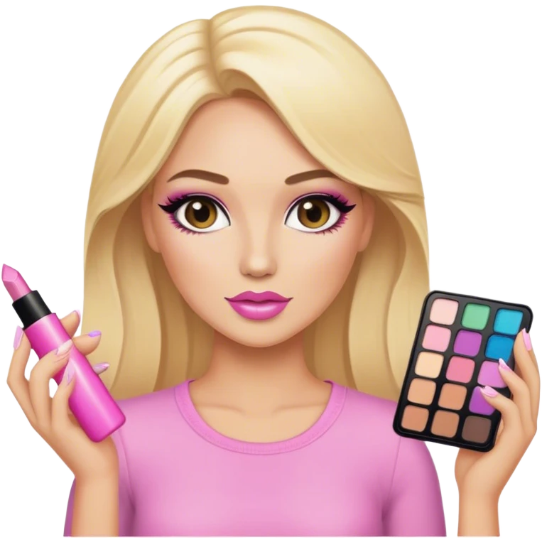blonde makeup artist barbi emoji