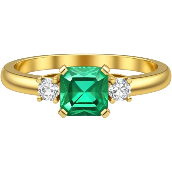 glitter esmerald diamond married ring emoji